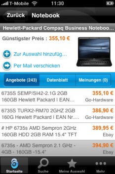 Je nach Produkte gibt es bei Twenga ausreichend Angebote, die aber nicht direkt zur Verfügung stehen