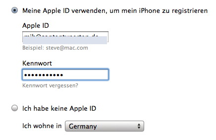 providing somean apple id