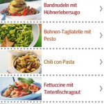 Die Pasta-Rezepte-App des GU Verlags präsentiert sich aufgeräumt und mit schicken Bildern