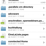 Auf seine Dropbox-Cloud kann man via i-FlashDrive-App ebenfalls zugreifen