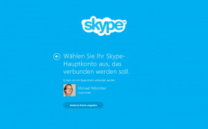 Erste Überraschung: die Skype-8-App kannte automatisch meinen Login-Namen (das Kennwort zum Glück nicht) Erste Überraschung: die Skype-8-App kannte automatisch meinen Login-Namen (das Kennwort zum Glück nicht)