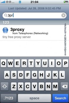 Via Cydia kommt ein Proxyserver auf das iPhone