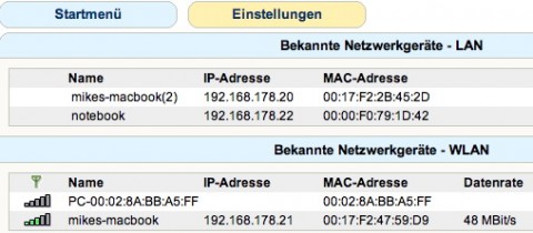 Mit Fritzbox-Software die Datenrate ermitteln Mit Fritzbox-Software die Datenrate ermitteln