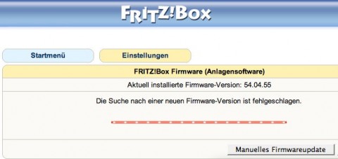 Die Firmware der Fritzbox Fon WLAN 7270 lässt sich nicht automatisch aktualisieren Die Firmware der Fritzbox Fon WLAN 7270 lässt sich nicht automatisch aktualisieren