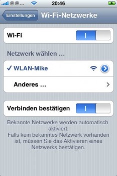 Für die Vewendung von Remote muss eine WLAN-Verbindung zwischen Mac und iPhone bestehen