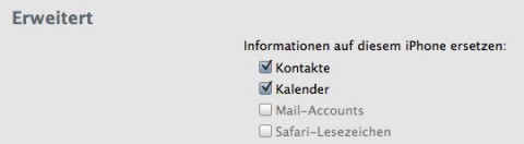 Auf diesem Weg lässt sich das Mac-Adressbuch komplett mit dem iPhone syncen