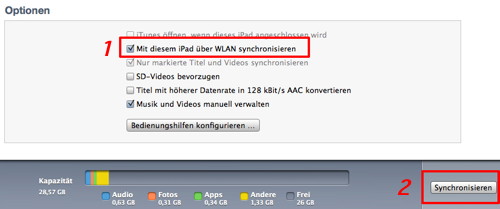 iPad und iPhone und iPod touch mit Mac oder PC drahtlos syncen iPad und iPhone und iPod touch mit Mac oder PC drahtlos syncen