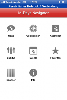 Die iPhone-App zur Konferenzmesse mit Macken Die iPhone-App zur Konferenzmesse mit Macken