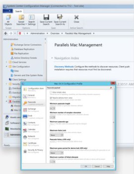 Ausschnitt: Microsoft SSCM samt Parallels Mac Management