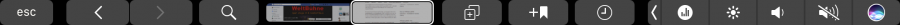 Touchbar-Integration in Safari