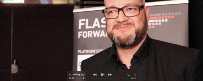 André Braun von Dell EMC auf der Flash Forward 2107 im Videointerview