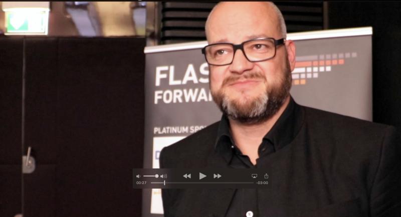 André Braun von Dell EMC auf der Flash Forward 2107 im Videointerview