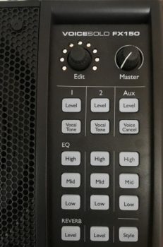 TC Helion Voicesolo FX150 Vorderseite Steuerpult