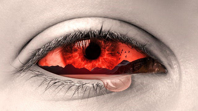 Träne im Auge
