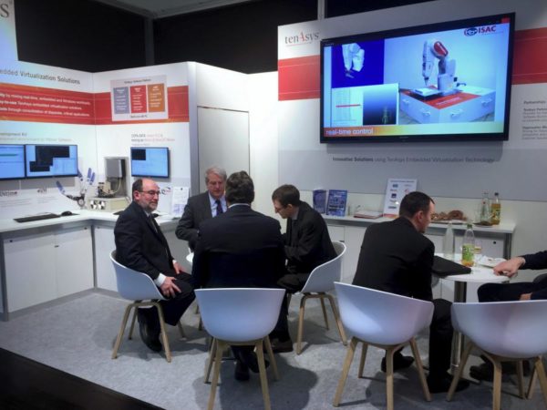 TenAsys auf der Embedded World 2018 - Tiefgehende Gespräche am TenAsys-Stand in Halle 4