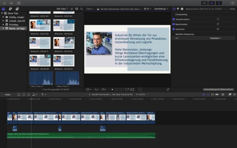 Mit Final Cut Pro schneide ich am Mac meine Videos