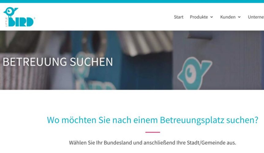 Mit Little Bird können Eltern nach Betreuungsplätzen für ihre Kinder suchen