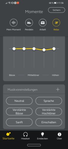 Jabra Evolve2 85 mithilfe der App Sound+ optimal nurzen - Equalizer