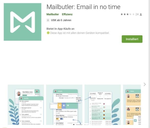 Lieblingsfeature 5 - Mailbutler auch für unterwegs