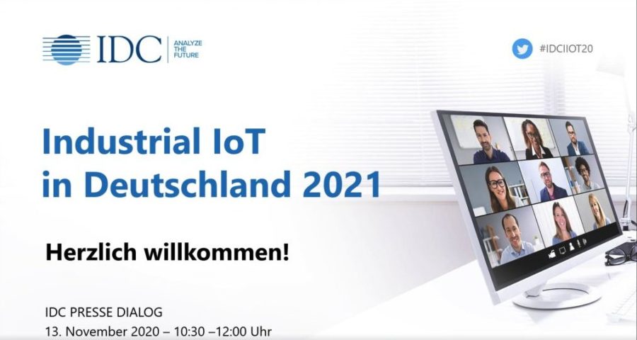 virtueller IDC-Pressetreff zum Thema industrielles Internet of Things (IIoT)