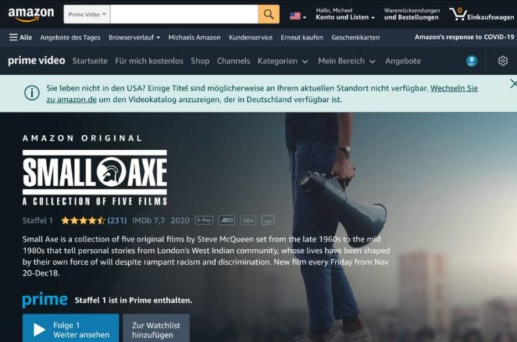 Amazon US-Inhalte auf dem iPad mithilfe von Surfshark