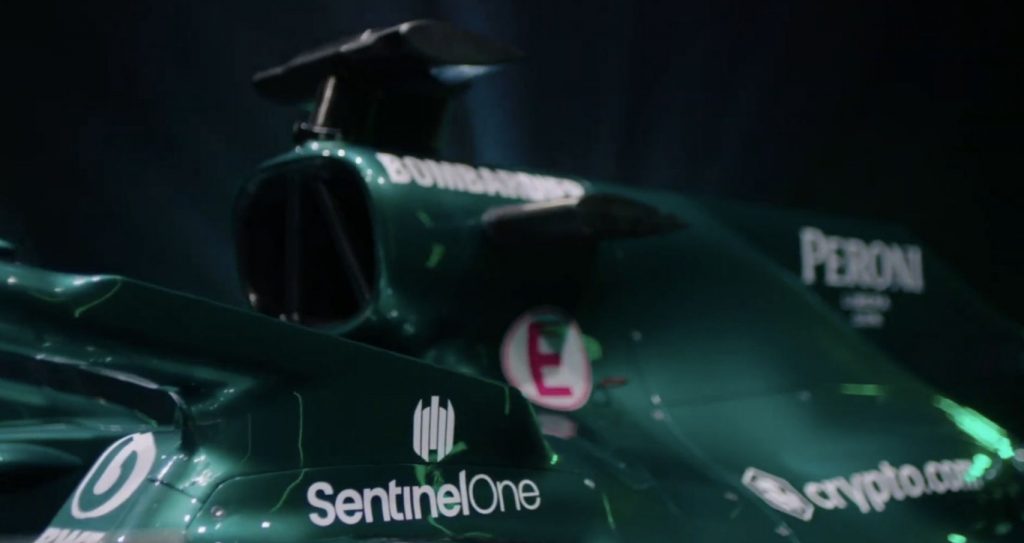 SentinelOne prangt auf dem neuen F1-Boliden von Aston Martin