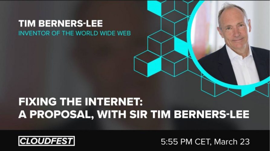 Tim Berners-Lee auf dem CloudFest 2021