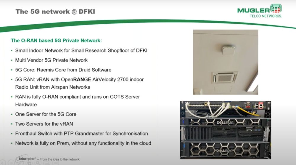 Mugler über das Open-RAN-Netzwerks des DFKI