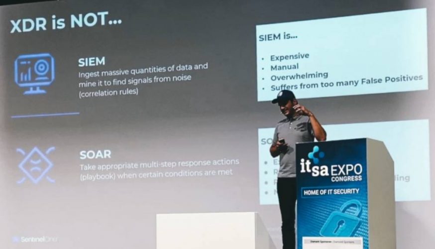 Felix Kestler auf der it-sa 2021 - Was XDR nicht ist