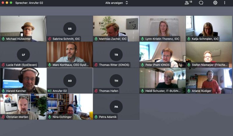 IDC-Pressetalk zum Thema Cloud Computing in Deutschlang