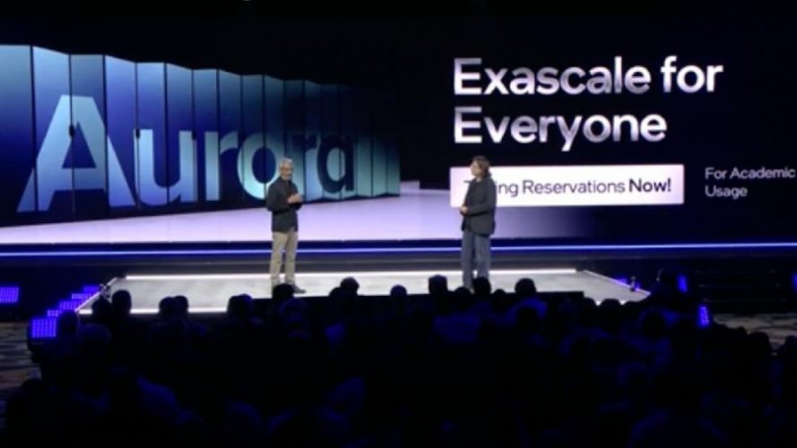 Der Aurora Exascale Supercomputer während der Intel Vision 2022