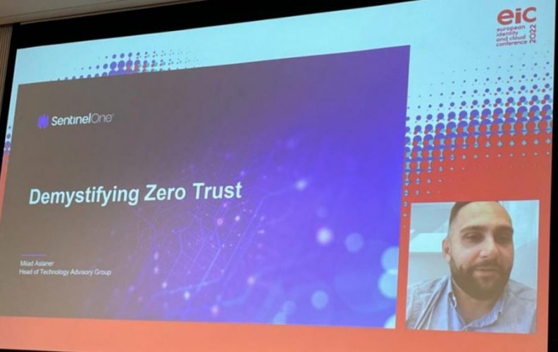 Milad Aslanger (SentinelOne) auf der EIC 2022