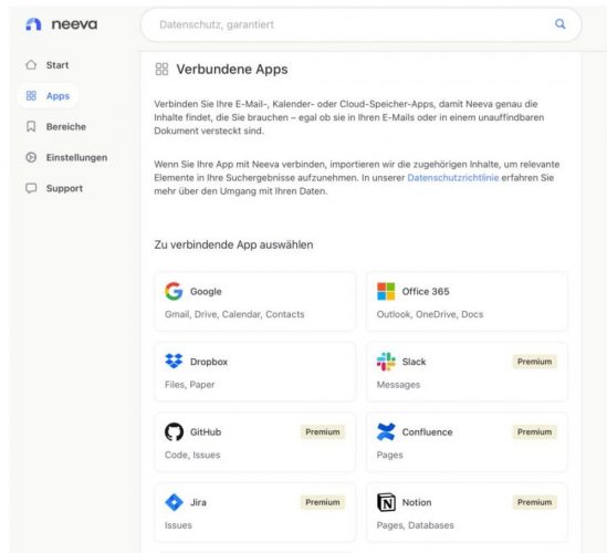 Suchvorgänge auf Gmail, Dropbox und Co. erweitern
