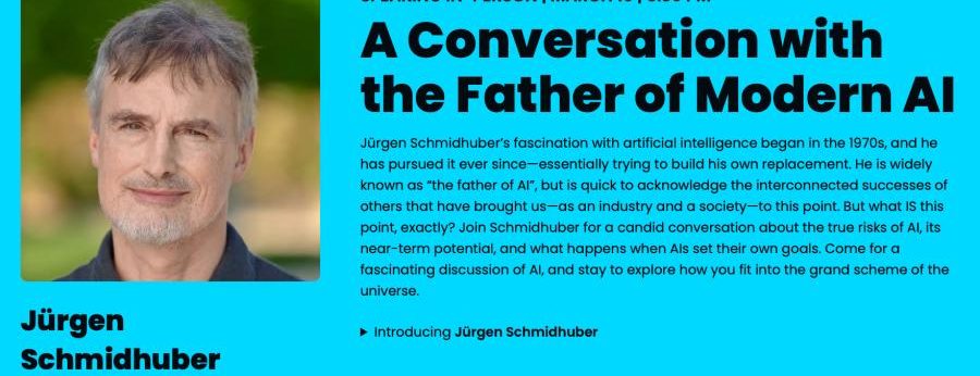Jürgen Schmidhuber, KI-Pionier, auf dem CloudFest 2024