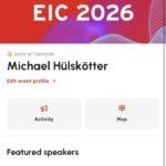 Startbildschirm der EIC-2026-App